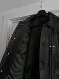 Foroutofoffice Crinkled Lambskin Leather Type-0 jacket