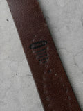 Brown Studded Leather Belt - XS/S
