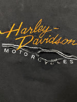 Harley Davidson Cropped Distressed Crewneck - M