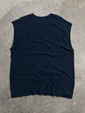 Safe House Script Navy Cut Off - 23.5” x 30” (XL)