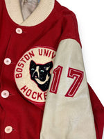 1970s Boston University Hockey Varsity Jacket - M