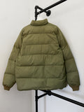 1980s Goose Down Olive Puffer Jacket - XL