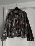1980s Tree Bark 2 Pocket Shirt - L