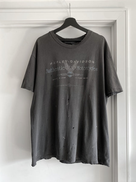 1990s Harley Davidson Thrashed Manchester Tee - XL