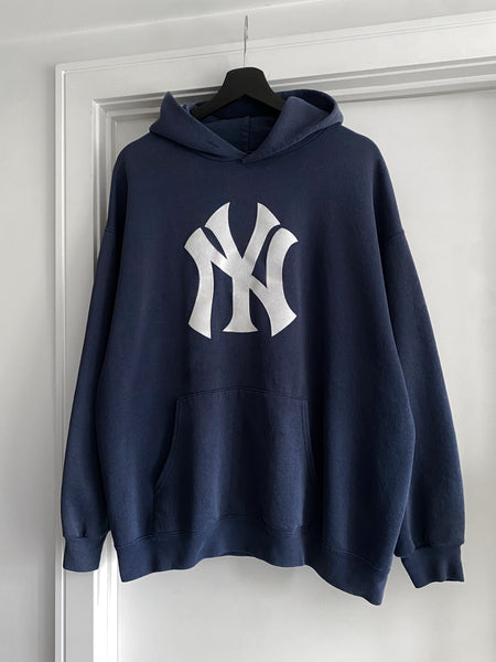 1990s New York Yankees Logo Hoodie - XL