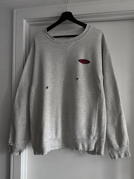 1990s Russelll Pro Distressed Logo Crewneck - L