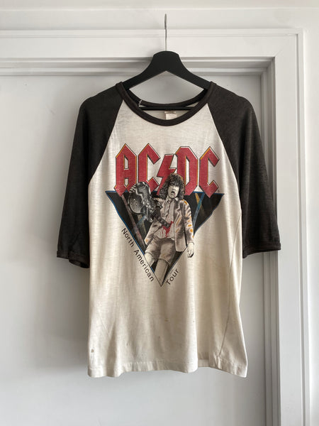 1981 AC/DC North American Tour Raglan Tee - S