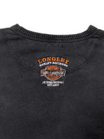 Harley Davidson Cropped Distressed Crewneck - M