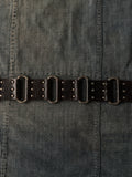 2000s Levis Studded Ring Leather Belt - S