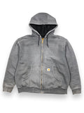 2000s Carhartt Thermal Lined Faded Zip Hoodie - XL