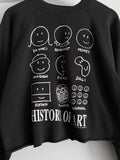 1991 History Of Art Chopped Crewneck - M