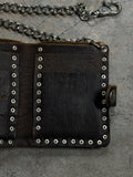 Vintage Harley Davidson Brown Leather Biker Chain Wallet