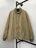 1970s Beige Zip Up Padded Jacket - XXL